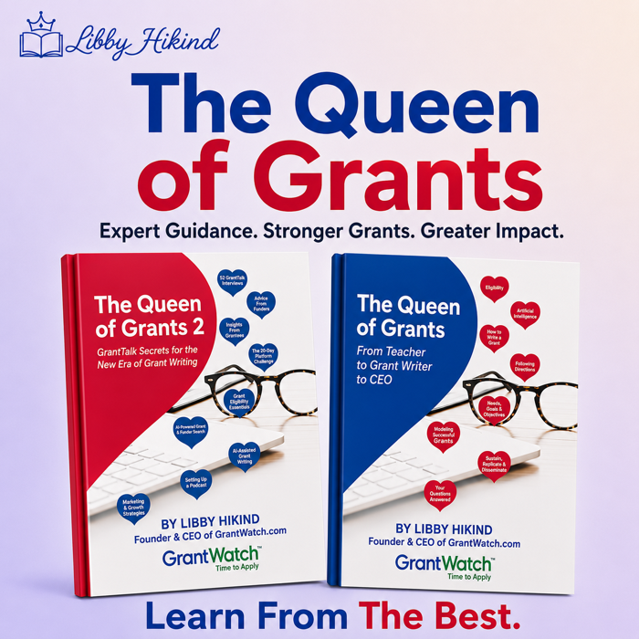 The Queen of Grants — book by Libby Hikind, Founder & CEO of GrantWatch